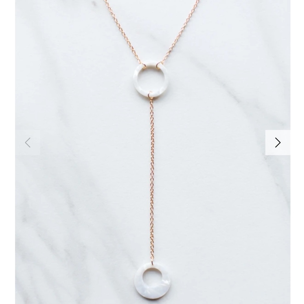 Acrylic Grey Double Necklace